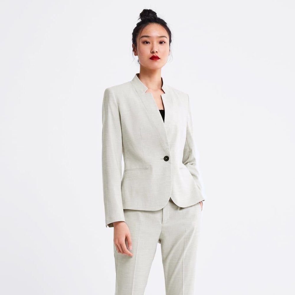 [SOLD] Zara Inverted Lapel Blazer